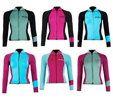 Womens Harmony 3mm Long Sleeve Wetsuit Jacket Top Watersports By Two Bare Feet