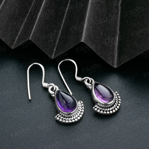Pear cut purple amethyst - pear,