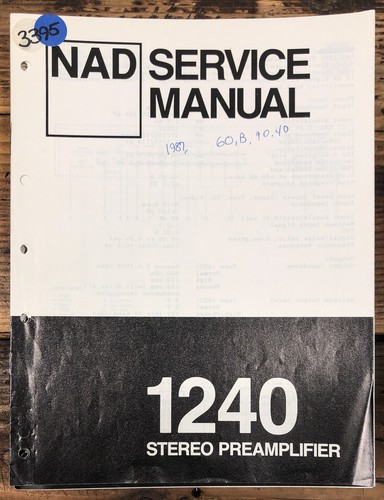Nad model 1240 preamp - 1240,