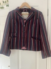 Jack Wills Striped Linen Blazer Size 12