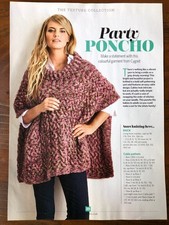 Cygnet knitting pattern adult, child, toddler chunky cable pattern square poncho