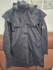 Jack Murphy navy Rain Coat Mid Length Waterproof Lined Cotswold - Size 14