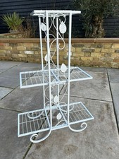 3 Tier White Metal Shelf