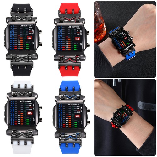 Men led binary digital wrist - men's,