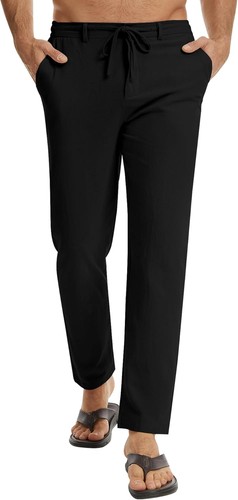 Lvcbl mens linen trousers - mens,