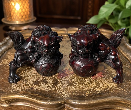 Pair chinese foo dogs guardian - chinese,