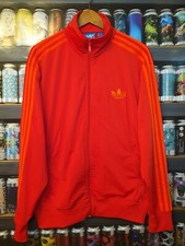 Adidas Firebird Mens Large Tracksuit Jacket Track Top Vintage Retro Rare Red
