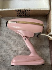 Ronson Vintage 1950s Electric Hairdryer Pink Original Box With Accessories