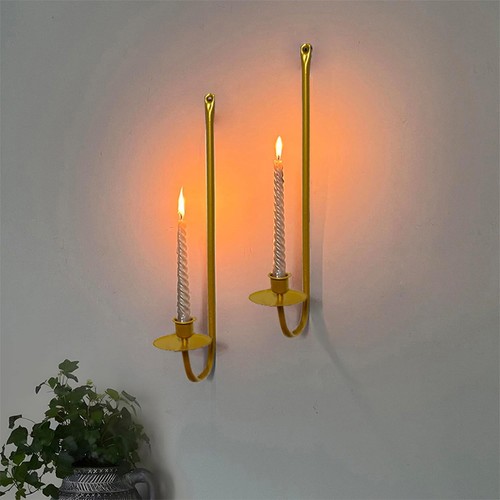 Candle sconces set metal - candle,
