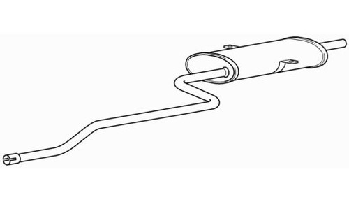 Quality rear exhaust - rear, silencer