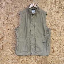 Driza Bone Cotton Gilet Bodywarmer Mens Size Large L Beige 