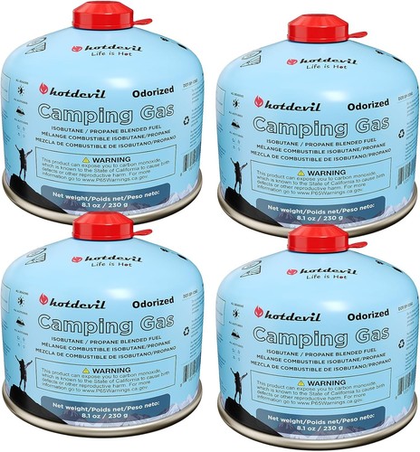 4pack isobutane fuel canister - isobutane,