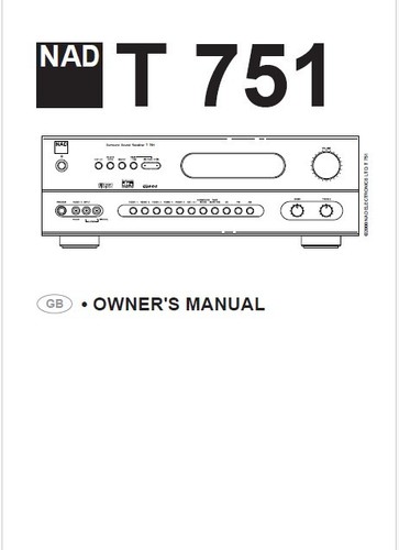 Nad t751 stereo audio video - stereo,