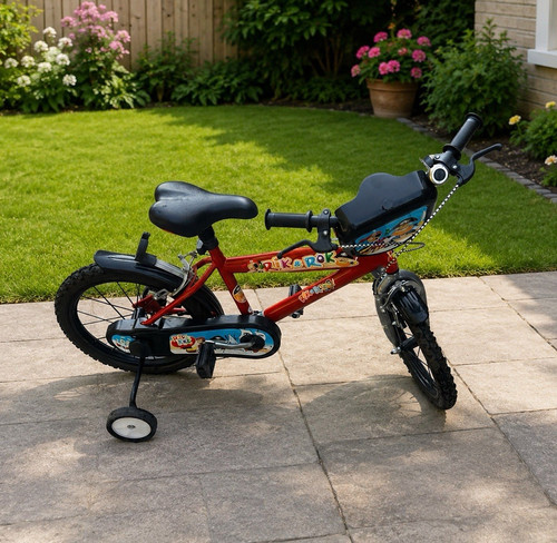 Kids unisex bike red 16in - bike, with
