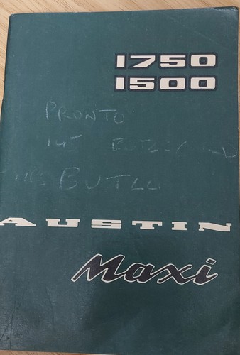 Car handbook austin - car, 1973