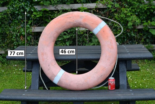 Used old life ring - buoy, cm