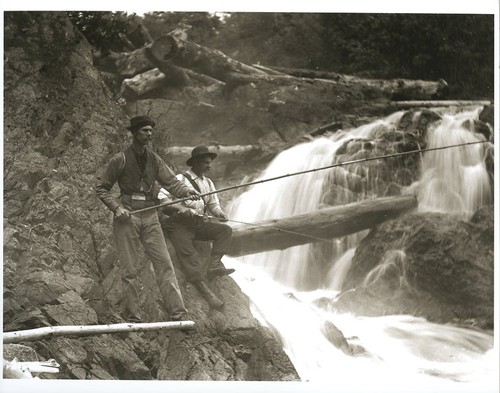 Old time fishing bamboo rods - fishing,
