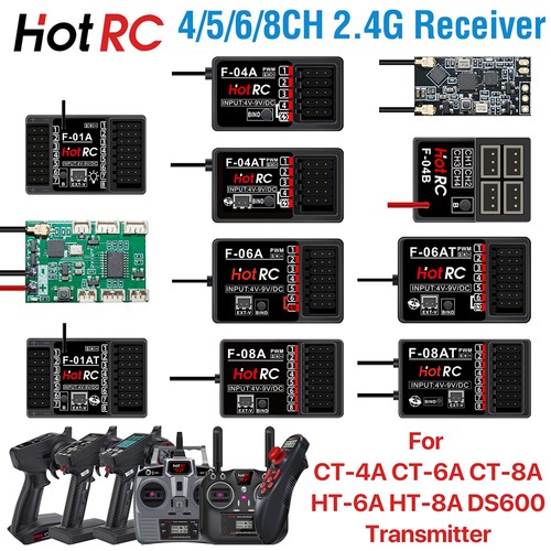 Hotrc 6ch 8ch receiver - 4/6ch,