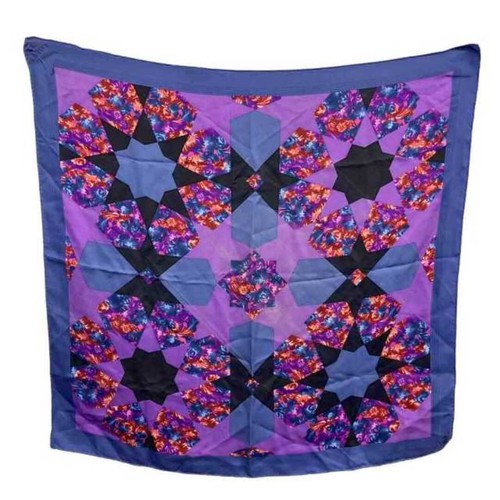 Loewe silk scarf floral - silk, logo