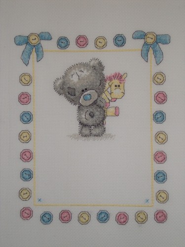 Completed cross stitch tatty - completed,