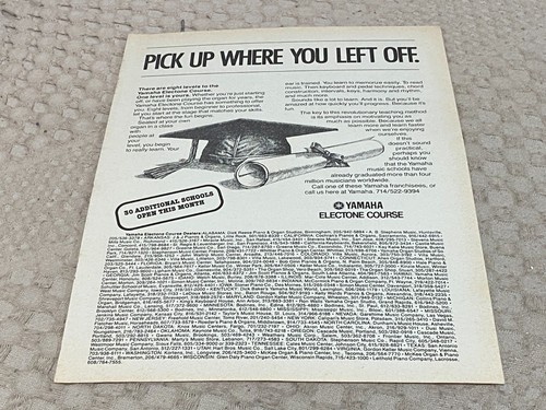 Keyboard organ advert 11x16 - keyboard,