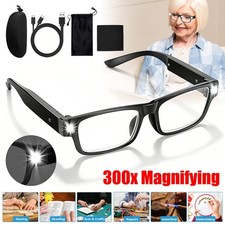 Head worn magnifier glasses - head,