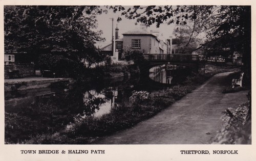 Postcard thetford norfolk town - postcard,