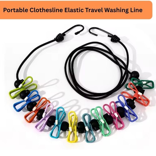 Portable clothesline elastic - clothesline,