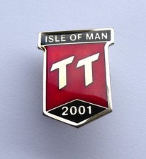 2001 isle man badge - man, tt