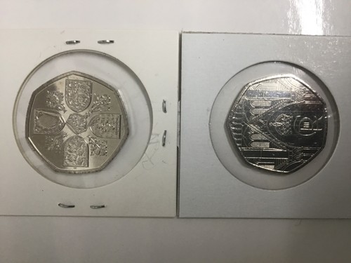 Pair king charles 111 50p - a, of