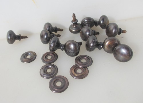 Vintage brass cabinet knob - brass,