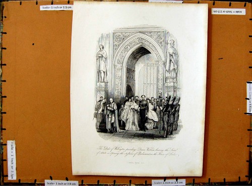 Old antique print c1800 duke - print,