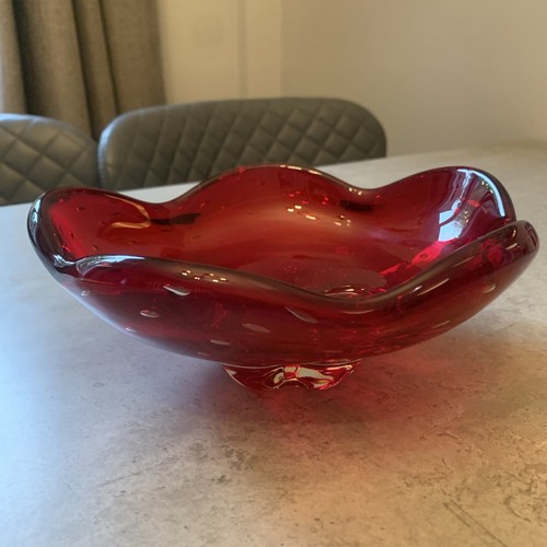 Whitefriars ruby red bubble - red,