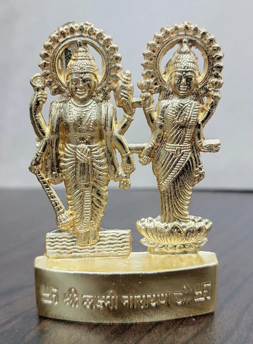 Lakshmi vishnu idol golden - lakshmi,