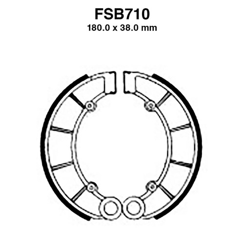 Pair ferodo fsb710 brake - of,