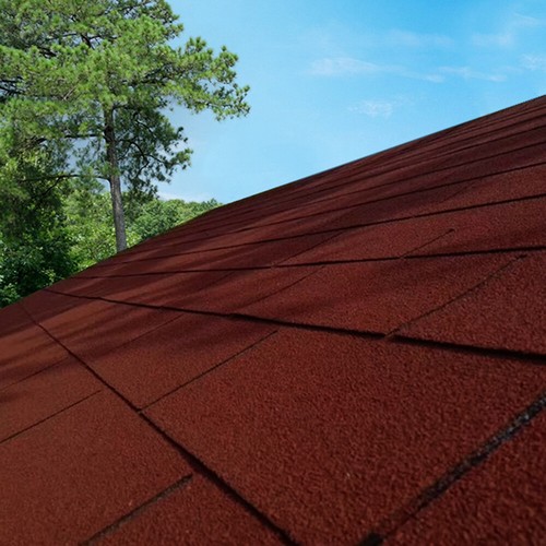 18pcs red brick effect asphalt - 18pcs,