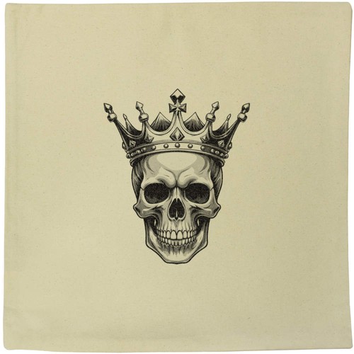 40cm crowned - 'crowned, skull'