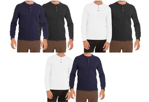Mens grandad button neck long - neck,