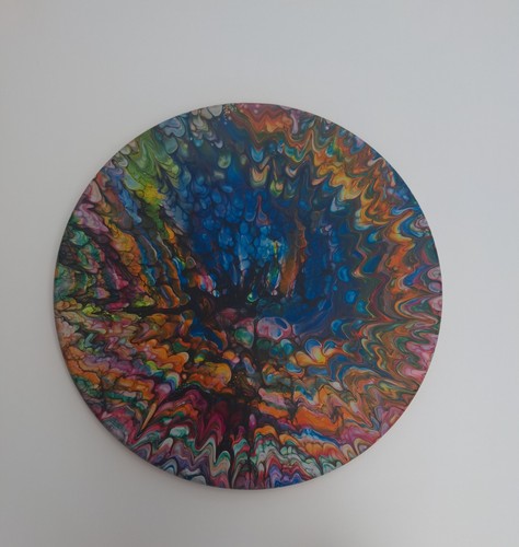 Handmade painting fluid art - fluid,
