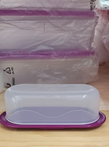 Tupperware new butter dish - new,