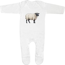 Suffolk sheep baby romper - 'suffolk,