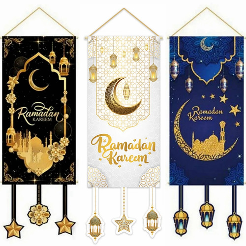Eid mubarak hanging flag - mubarak,