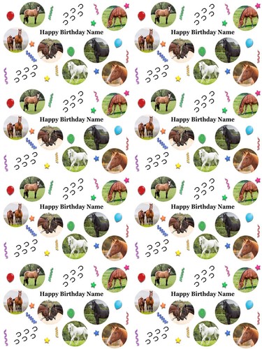 Horses personalised birthday - personalised,