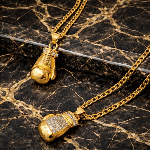 Mens gold boxing glove - mens,