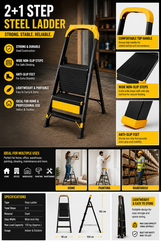 Step ladder 6 - 3, &
