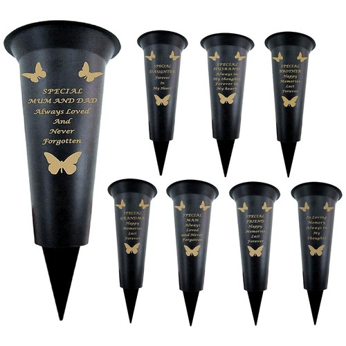 Grave vases with spike - with, flower