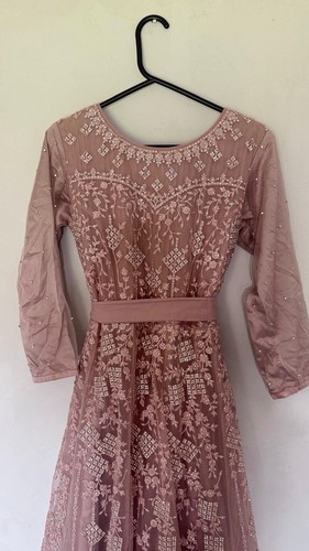 Women pink embroidered - pink, net
