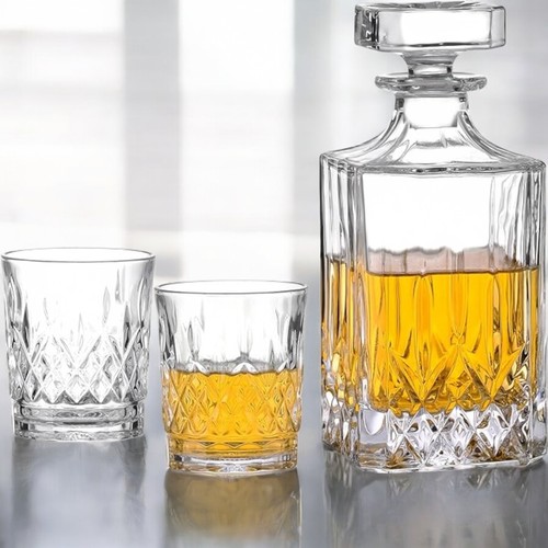 Whiskey decanter set - decanter, with