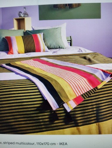 Ikea mavinn throw striped - bn,