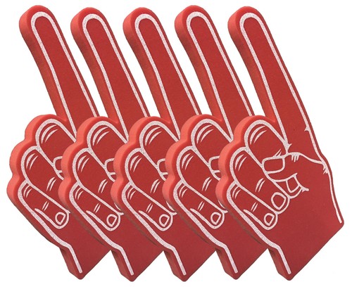 Giant foam finger - x,